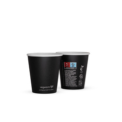 Kubek papierowy czarny "Black Series" Vegware 180 ml, śr. 72mm, 50 szt.