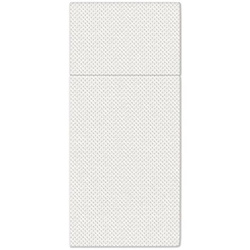 Torebki-serwetki na sztućce Softpoint, tłoczone, białe, 38 x 32 cm 50 szt.