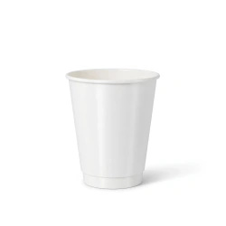 Kubek papierowy dwuściankowy biały, połysk, dyspersja 250 ml, śr. 80 mm 25 szt.