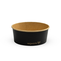 Miska papierowa sałatkowa czarna 750 ml śr. 150 mm 50 szt.