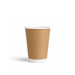 Kubek papierowy dwuściankowy kraft, mat, dyspersja 250 ml, śr. 80 mm 25 szt.