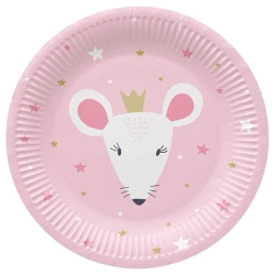 Talerz papierowy okrągły "Magical Friends" śr. 23 cm 10 szt.