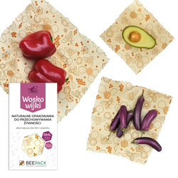 Woskowijki "Pszczoły" Pack 1 x "S", 1 x "M", 1 x "L" 3 szt.