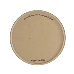 Pokrywka z papieru bambusowego "Feel Snug" do pojemnika o śr. 115 mm 25 szt.