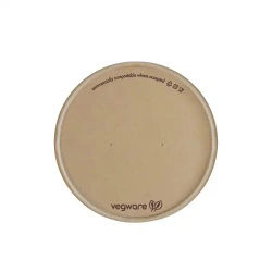Pokrywka z papieru bambusowego "Feel Snug" do pojemnika o śr. 90 mm 50 szt.