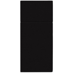 Torebki-serwetki na sztućce Softpoint, tłoczone, czarne, 38 x 32 cm 50 szt.
