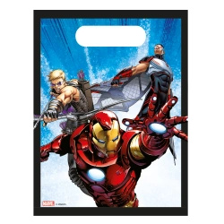 Torebki papierowe "Avengers" 16 x 22 cm 4 szt.