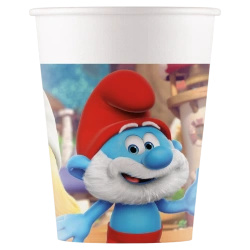 Kubek papierowy "Smerfy" 200 ml 8szt.