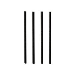 Słomki papierowe koktajlowe czarne 7/100 mm 500 szt.