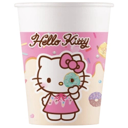 Kubek papierowy "Hello Kitty & Kuromi" 200 ml 8szt.