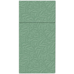 Torebki-serwetki na sztućce, 3-warstwowe, tłoczone, jasnozielone 40 x 40 cm 16 szt.