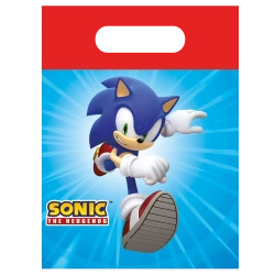 Torebki papierowe "Sonic SEGA" 16 x 22 cm 4 szt.
