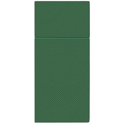Torebki-serwetki na sztućce Softpoint, tłoczone, ciemnozielone, 38 x 32 cm 50 szt.