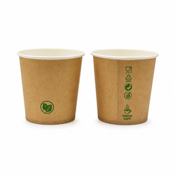Kubek papierowy kraft dyspersja 120 ml, śr. 62 mm 50 szt.