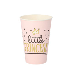 Kubek papierowy "Little Princess" 200 ml, śr. 70 mm 10 szt.