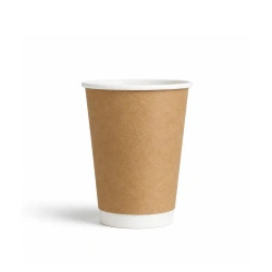 Kubek papierowy dwuściankowy kraft, mat, dyspersja 350 ml, śr. 90 mm 25 szt.
