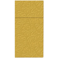 Torebki-serwetki na sztućce, 3-warstwowe, tłoczone, złote 40 x 40 cm 16 szt.