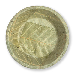 Talerz głęboki z liści drzewa Sal, śr. 19,5 cm, wys. 3,25 cm, 500 ml, 20 szt.
