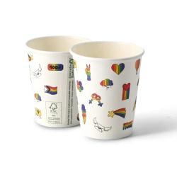Kubek papierowy dyspersja "Pride" 250 ml, śr. 80 mm 50 szt.