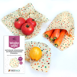 Woskowijki "Groszki" Pack 1 x "S", 1 x "M", 1 x "L" 3 szt.