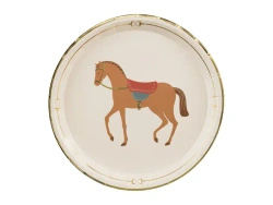 Talerze papierowe "Koń", śr. 23 cm, 6 szt.