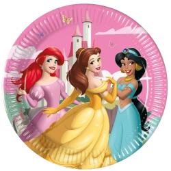 Talerze papierowe "Księżniczki Disney'a", 20 cm, 8 szt.