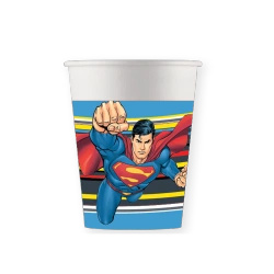 Kubek papierowy "Superman" 200 ml 8szt.
