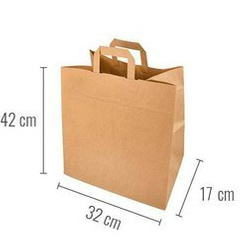 Torba papierowa z uchwytem 32x17x42 cm 250 szt.