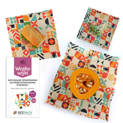 Woskowijki "Geometria" Pack 1 x "S", 1 x "M", 1 x "L" 3 szt.