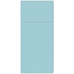 Torebki-serwetki na sztućce Softpoint, tłoczone, błękitne, 38 x 32 cm 50 szt.