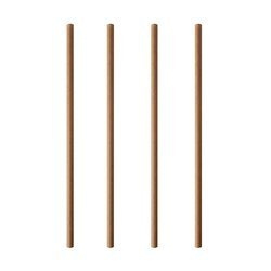 Słomki papierowe natural/kraft 6/200 mm 100 szt.