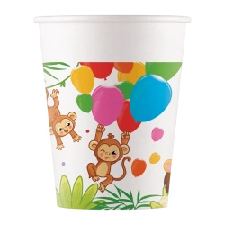 Kubek papierowy "Jungle" 200 ml 8szt.