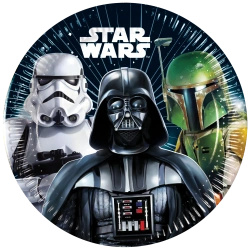 Talerze papierowe "Star Wars", 20 cm, 8 szt.