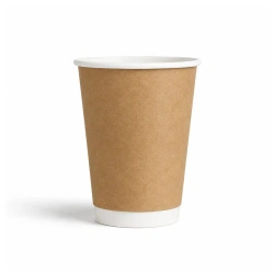 Kubek papierowy dwuściankowy kraft, mat, dyspersja 450 ml, śr. 90 mm 25 szt.