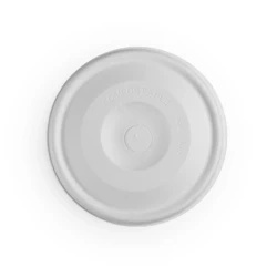 Pokrywka z trzciny cukrowej, płaska z otworem, do kubka śr. 90 mm 50 szt.