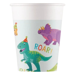 Kubek papierowy "Dino" 200 ml 8szt.