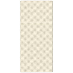 Torebki-serwetki na sztućce Softpoint, tłoczone, szampańskie, 38 x 32 cm 50 szt.