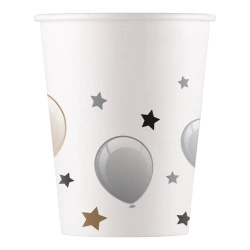 Kubek papierowy "Milestone" 200 ml 8szt.